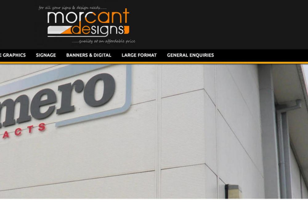 website designed for Morcant-Designs-Ltd