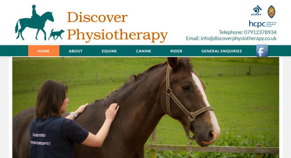 website designed for DISCOVER-PHYSIOTHERAPY
