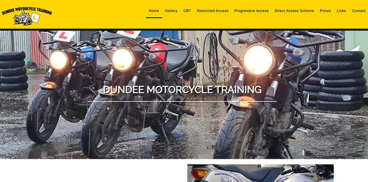 website designed for Dundee-Motorcycle-Training