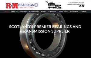 website designed for RM Bearings