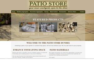 website designed for Patio Store