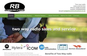website designed for RB Communications