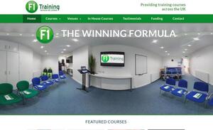 website designed for F1 Training Services Ltd