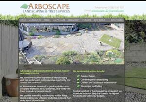 website designed for Arboscape