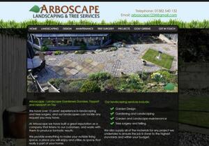 website designed for Arboscape