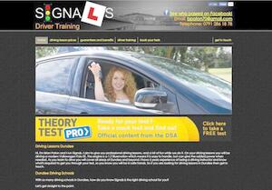 website designed for Signals Driver Training