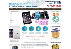 website designed for Phone Expert