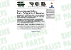 website designed for Engine Resource