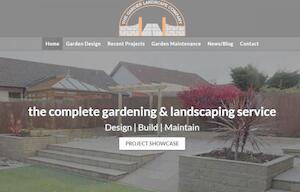 website designed for Garden Landscape Company