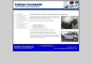 website designed for Dudhope Coachworks