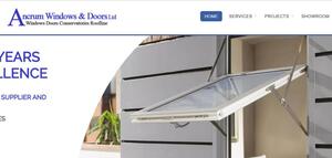 website designed for Ancrum Windows and Doors