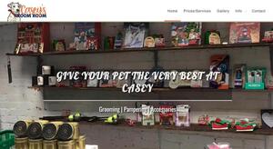 website designed for Caseys Groom Room