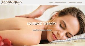 website designed for Tranquilla