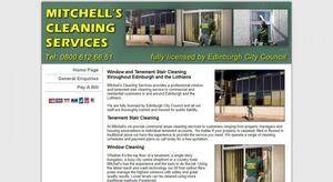 website designed for Mitchell Clean