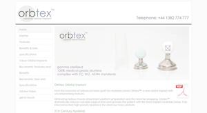 website designed for Orbtex Orbital Implant