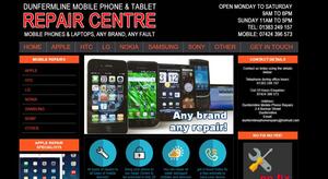 website designed for Phone Master Dunfermline