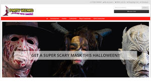 website designed for Party Wizard