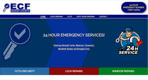 website designed for ECF Locksmiths