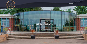 website designed for Urban Beach Glass Pavilion