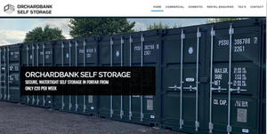 website designed for Orchardbank Self Storage