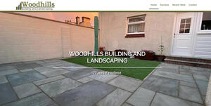 website designed for Woodhills Building and Landscaping
