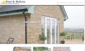 website designed for Peter B McGuire Brickwork Contracts