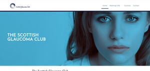 website designed for Scottish Glaucoma Club