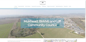 website designed for Muirhead, Birkhill and Liff Community Council