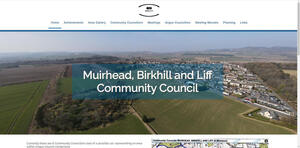 website designed for Muirhead, Birkhill and Liff Community Council