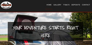 website designed for Veedub Campers