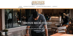 website designed for Bronze Recruitment