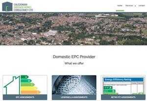 website designed for Caledonian Greener Homes