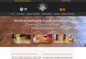 website designed for natural floor company
