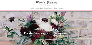 website designed for Pams Flowers