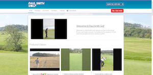 website designed for Paul Smith Golf