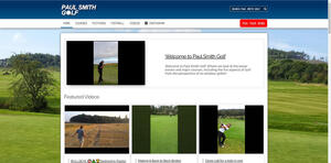 website designed for Paul Smith Golf